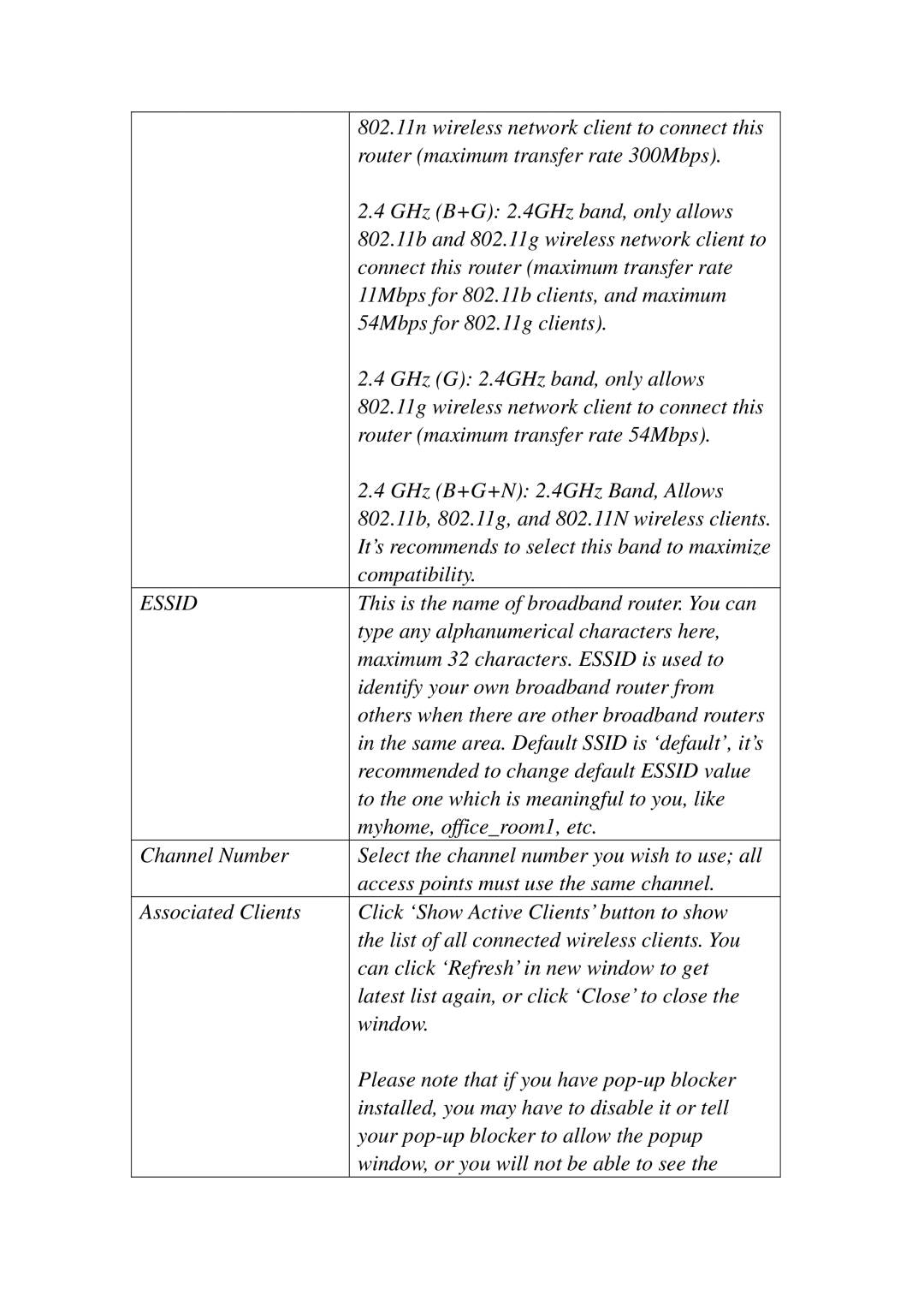 3Com BR-6574N manual Essid 