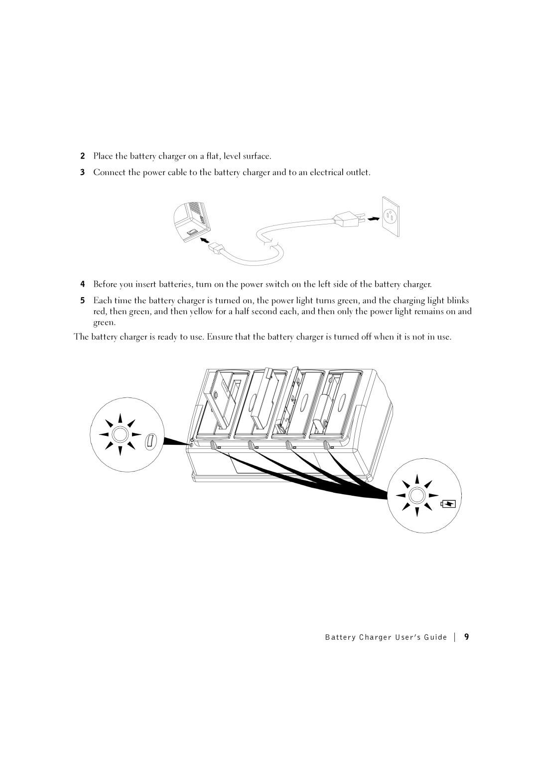 3Com CHRG01L manual Batter y Charger User ’s Guide 