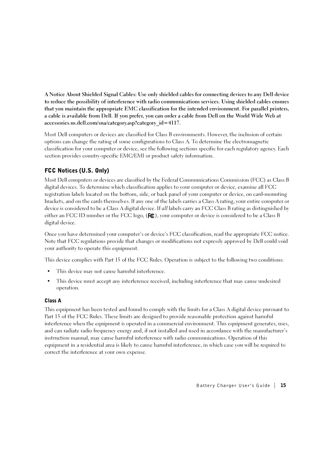 3Com CHRG01L manual FCC Notices U.S. Only 