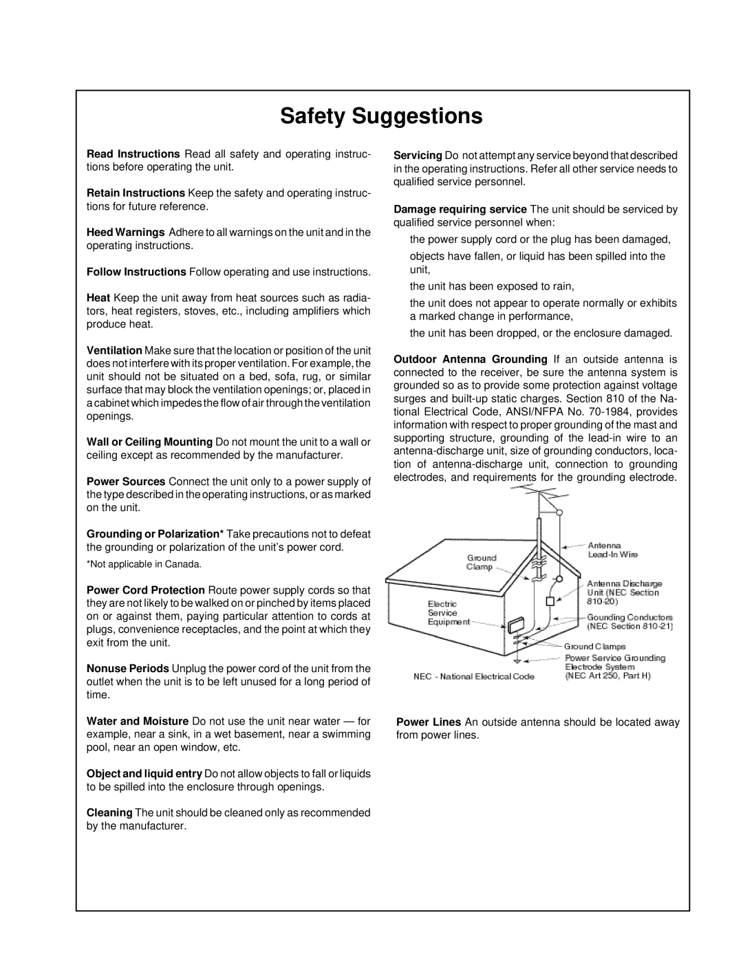 3Com CP-1 owner manual Safety Suggestions 