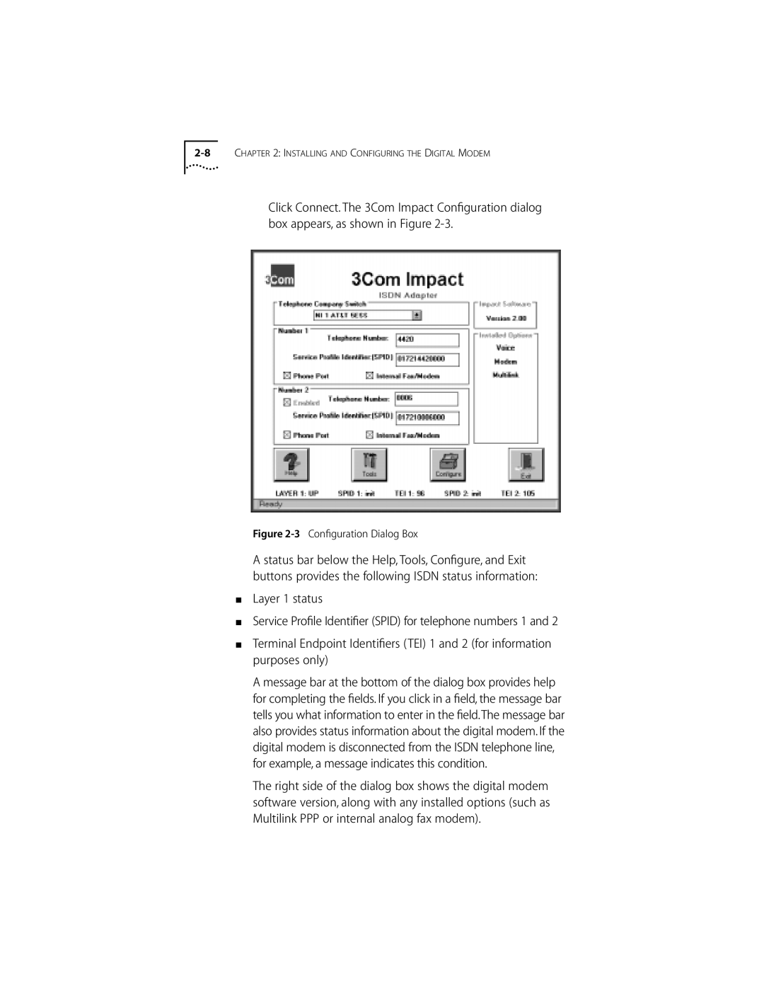 3Com DIGITAL MODEM manual Installing and Configuring the Digital Modem 