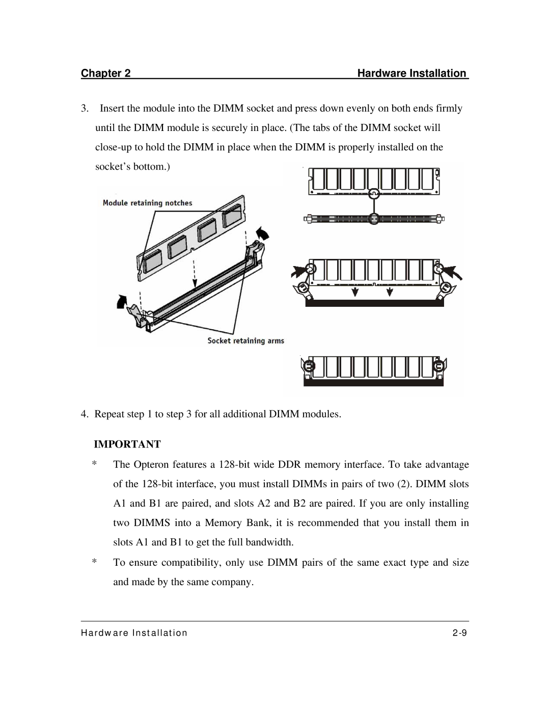 3Com DK8X user manual Chapter Hardware Installation 