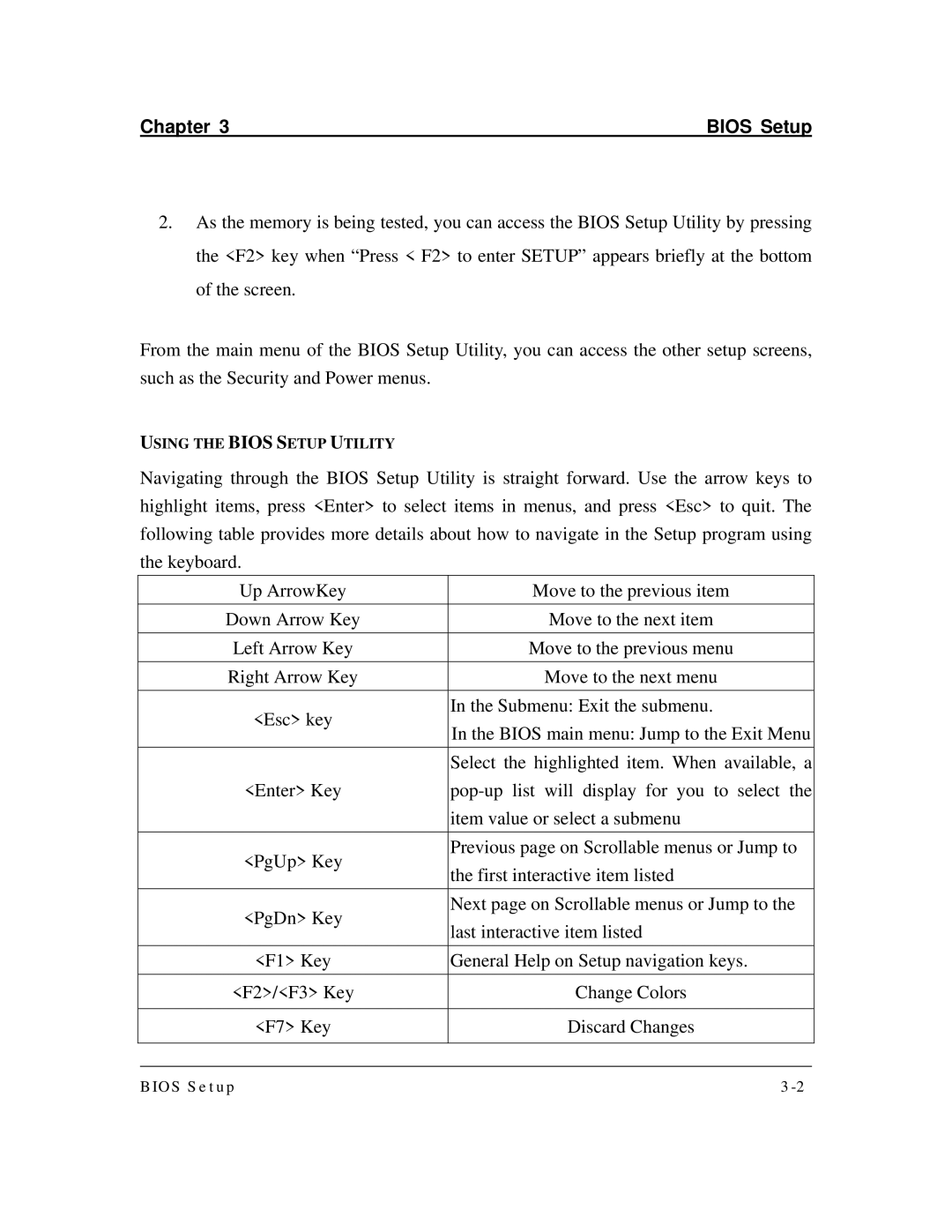 3Com DK8X user manual Chapter Bios Setup 