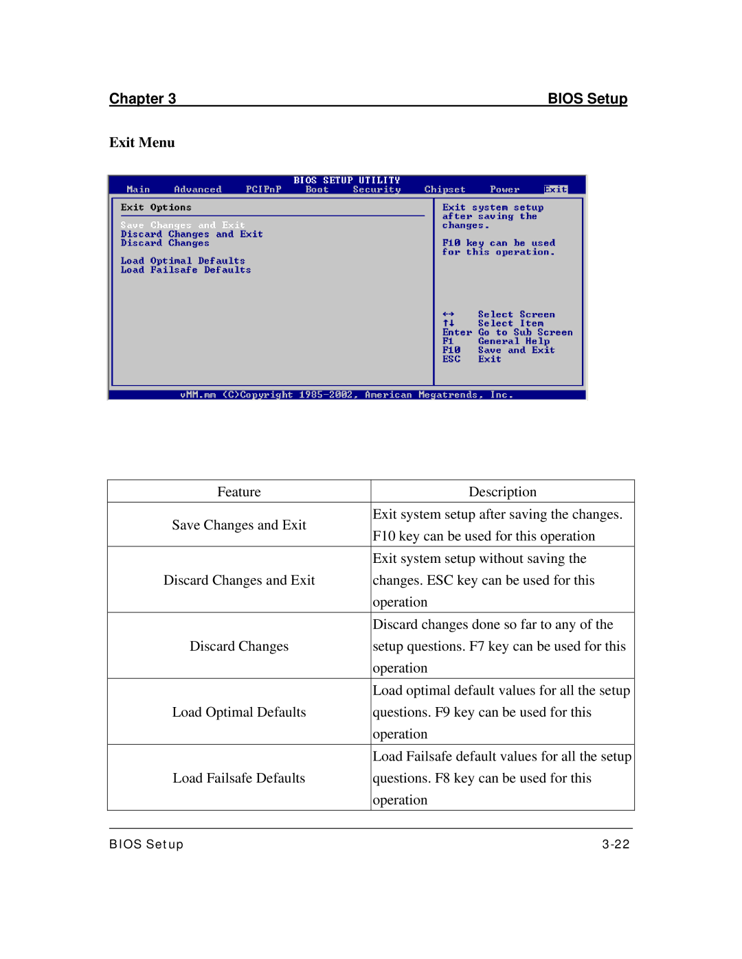 3Com DK8X user manual Exit Menu 