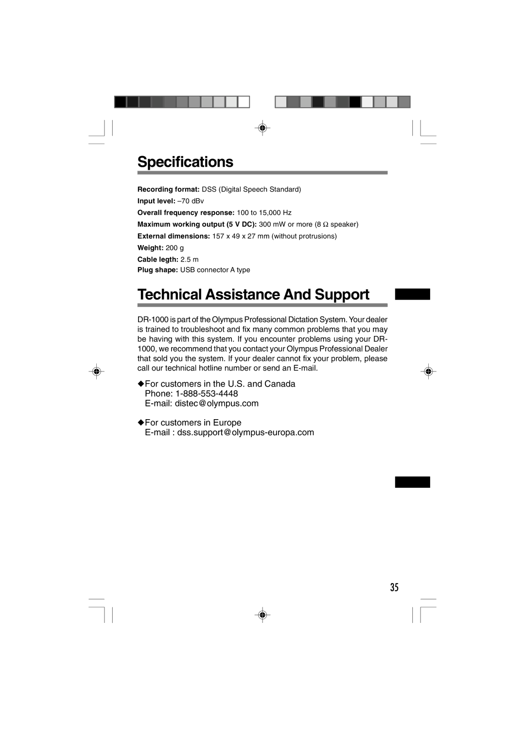 3Com DR-1000 manual Specifications, Technical Assistance And Support 