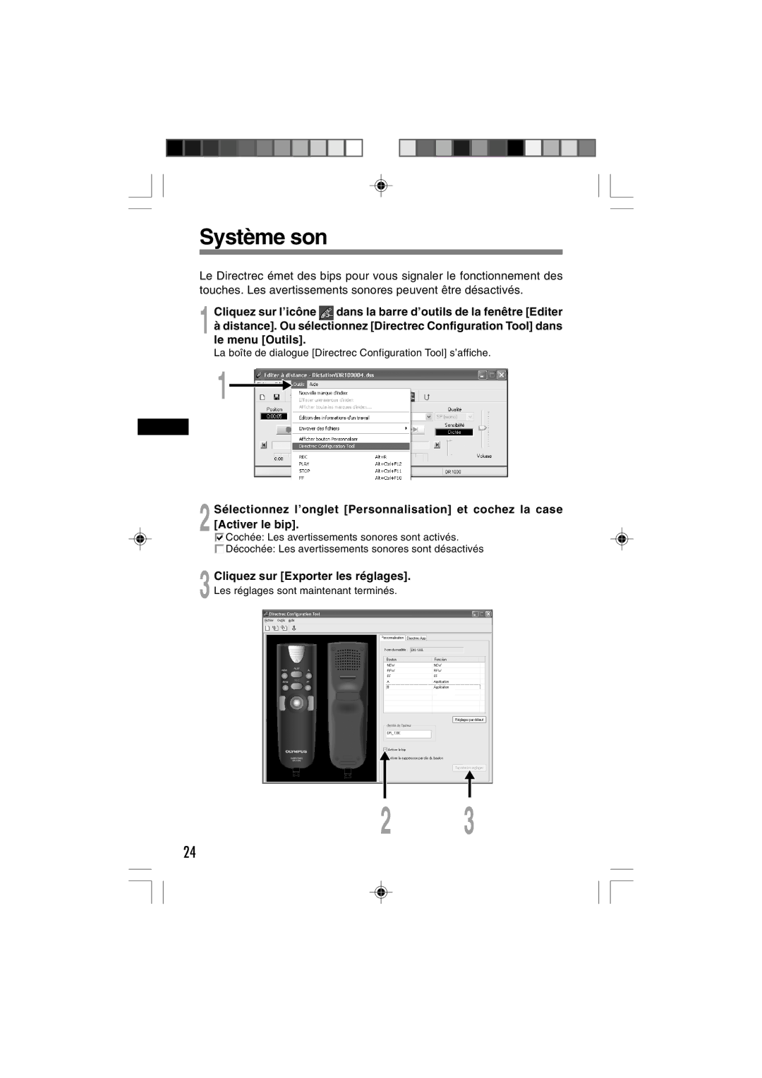 3Com DR-1000 manual Système son 