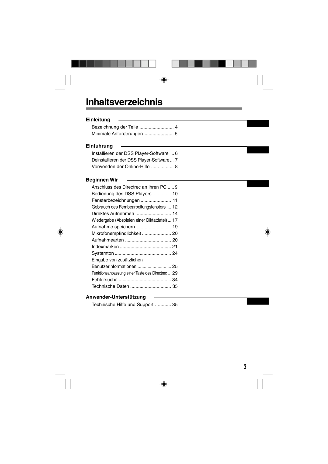 3Com DR-1000 manual Inhaltsverzeichnis, Einleitung, Einfuhrung, Beginnen Wir, Anwender-Unterstützung 