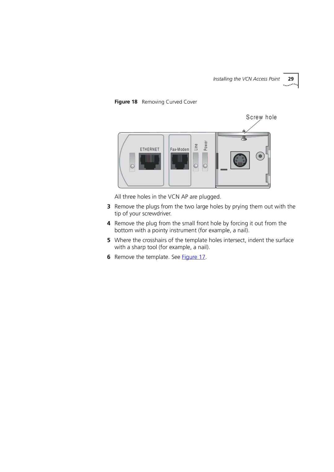 3Com DSA-3CV1001-02 service manual Lin e W e r 