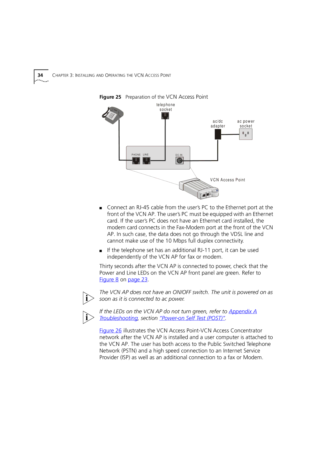 3Com DSA-3CV1001-02 service manual Troubleshooting, section Power-on Self Test Post 