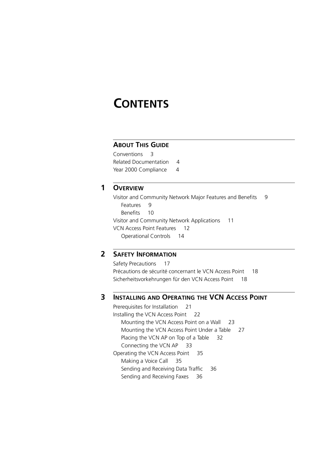 3Com DSA-3CV1001-02 service manual Contents 