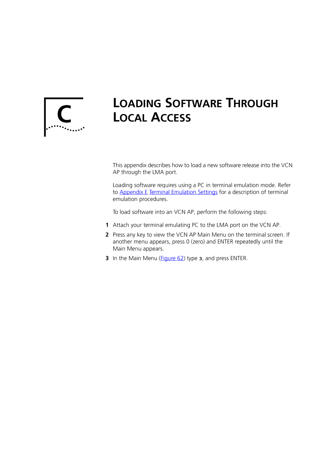 3Com DSA-3CV1001-02 service manual Local Access 