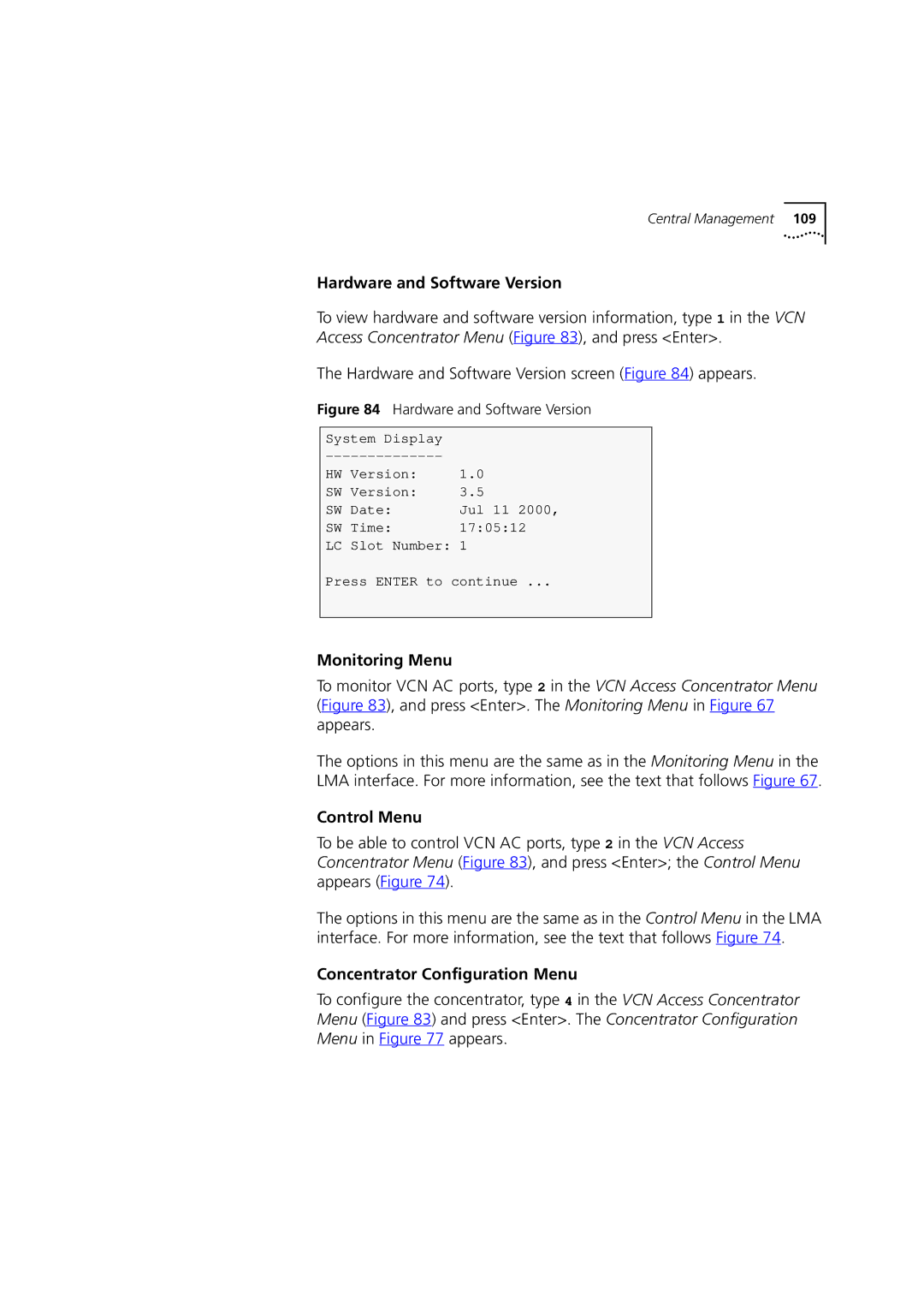 3Com DSA-3CV1100-02 service manual Hardware and Software Version 