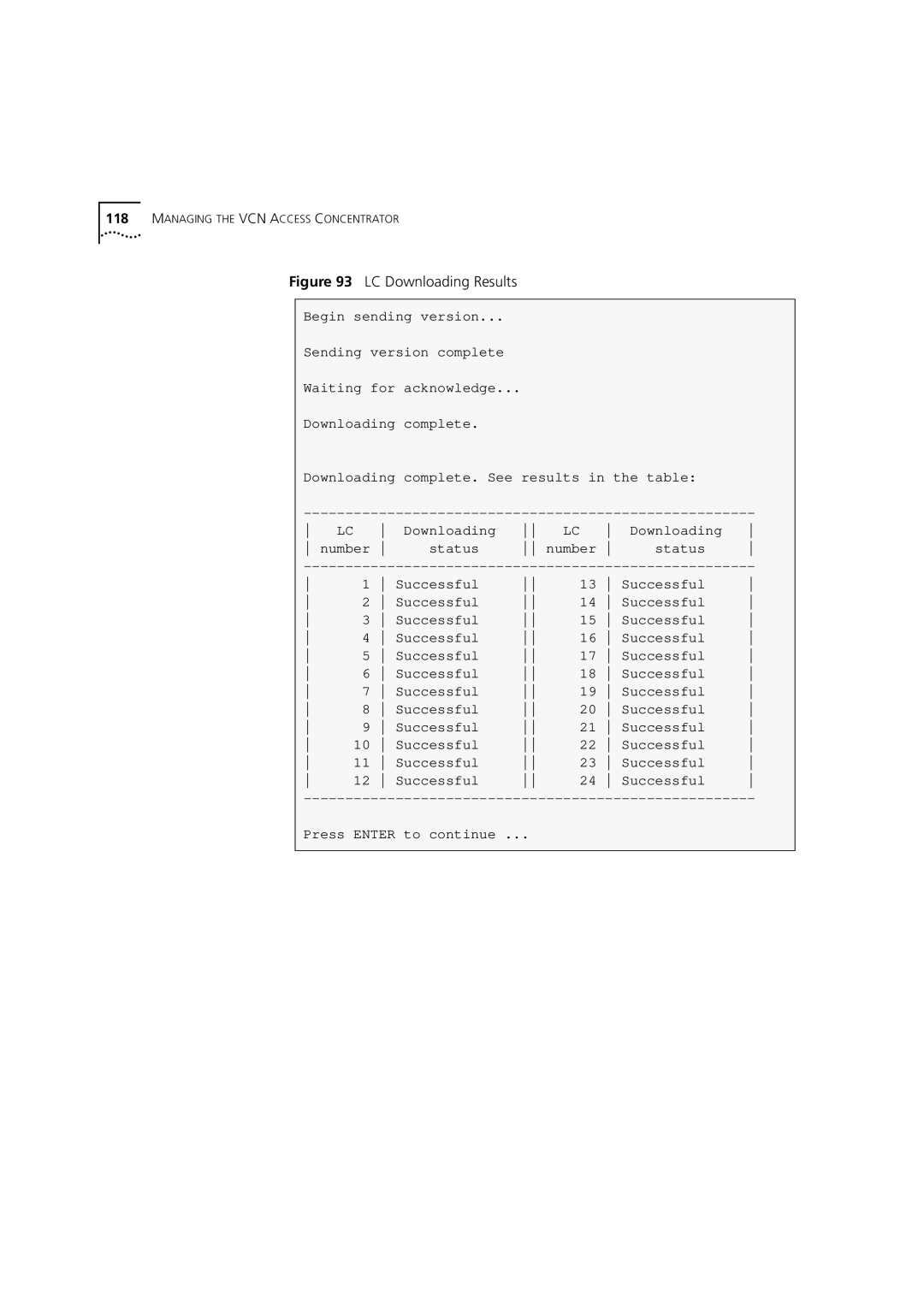 3Com DSA-3CV1100-02 service manual LC Downloading Results 