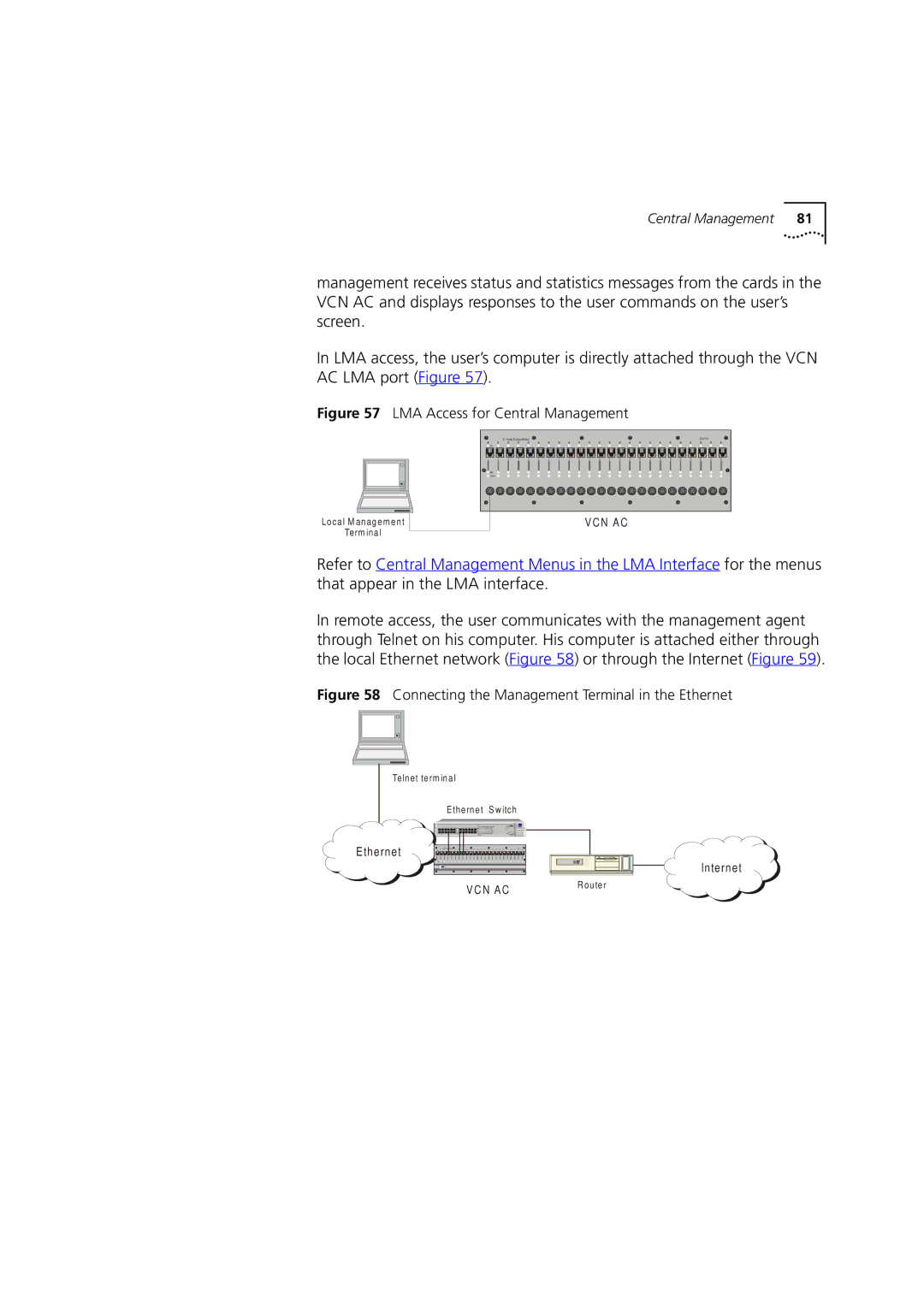 3Com DSA-3CV1100-02 service manual LMA Access for Central Management 