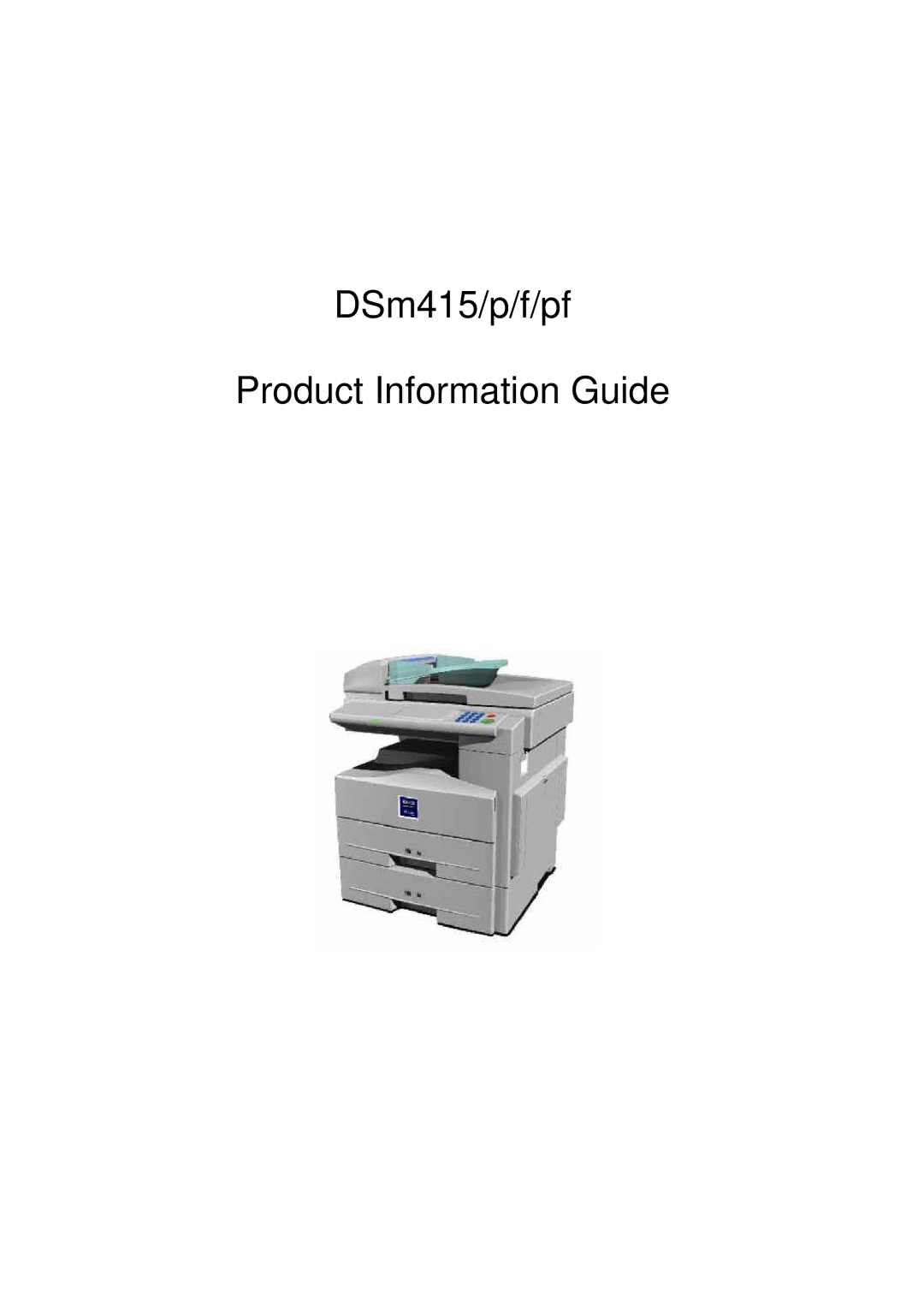 3Com manual DSm415/p/f/pf Product Information Guide 