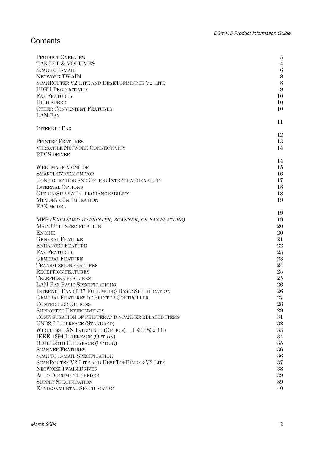 3Com DSm415 manual Contents 