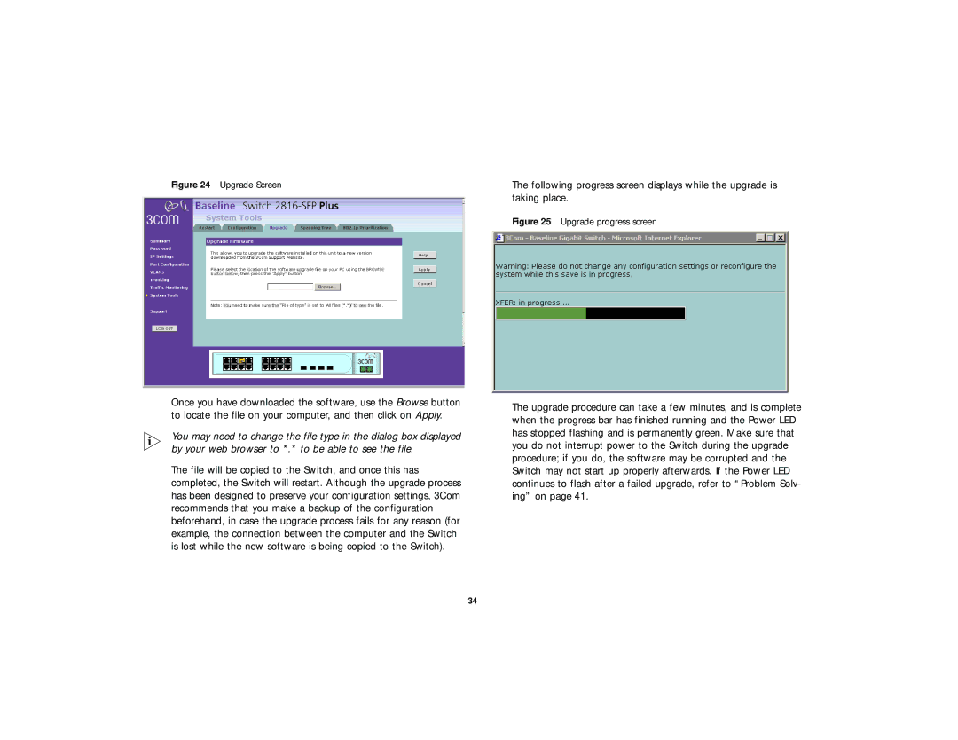 3Com DUA 1648-5AAA02, 2816-SFP Plus (3C16485) manual Taking place 