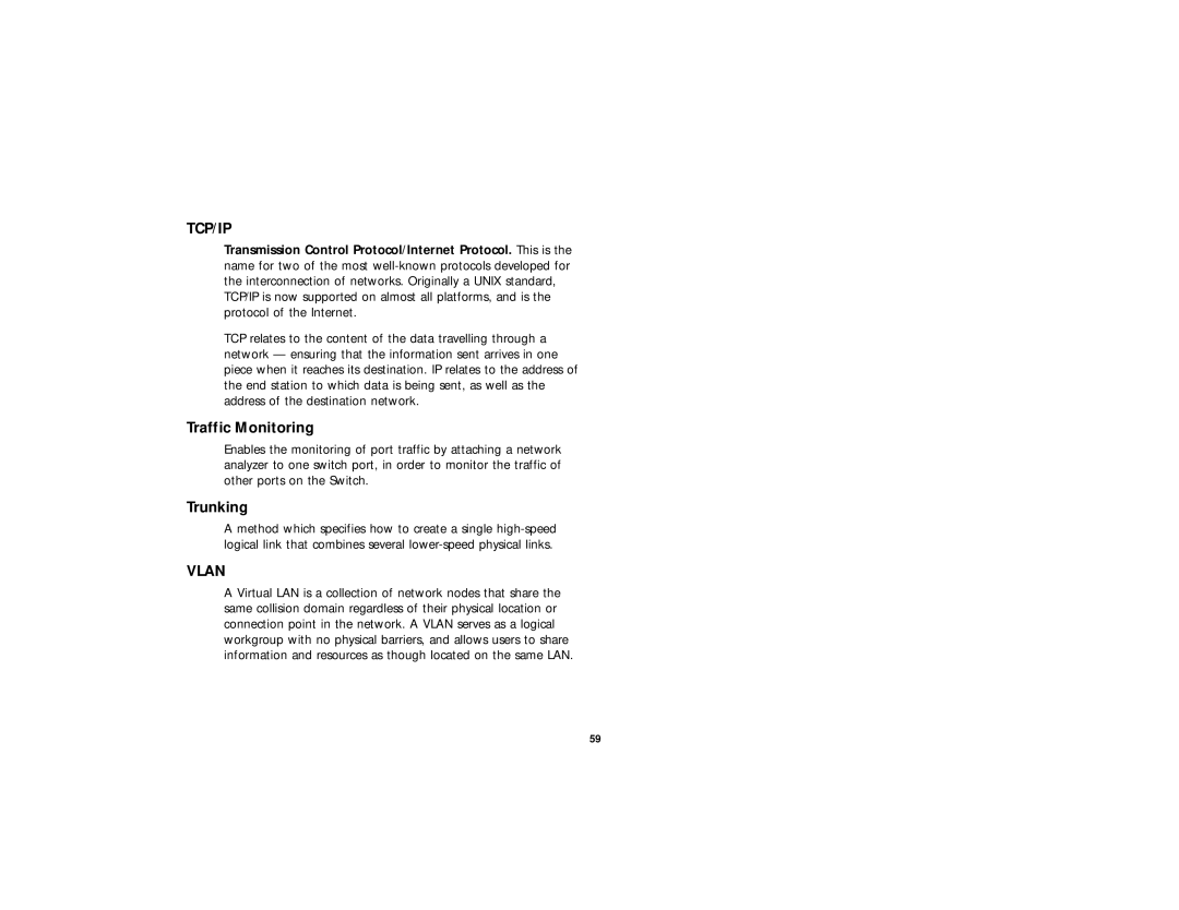 3Com 2816-SFP Plus (3C16485), DUA 1648-5AAA02 manual Traffic Monitoring, Trunking 