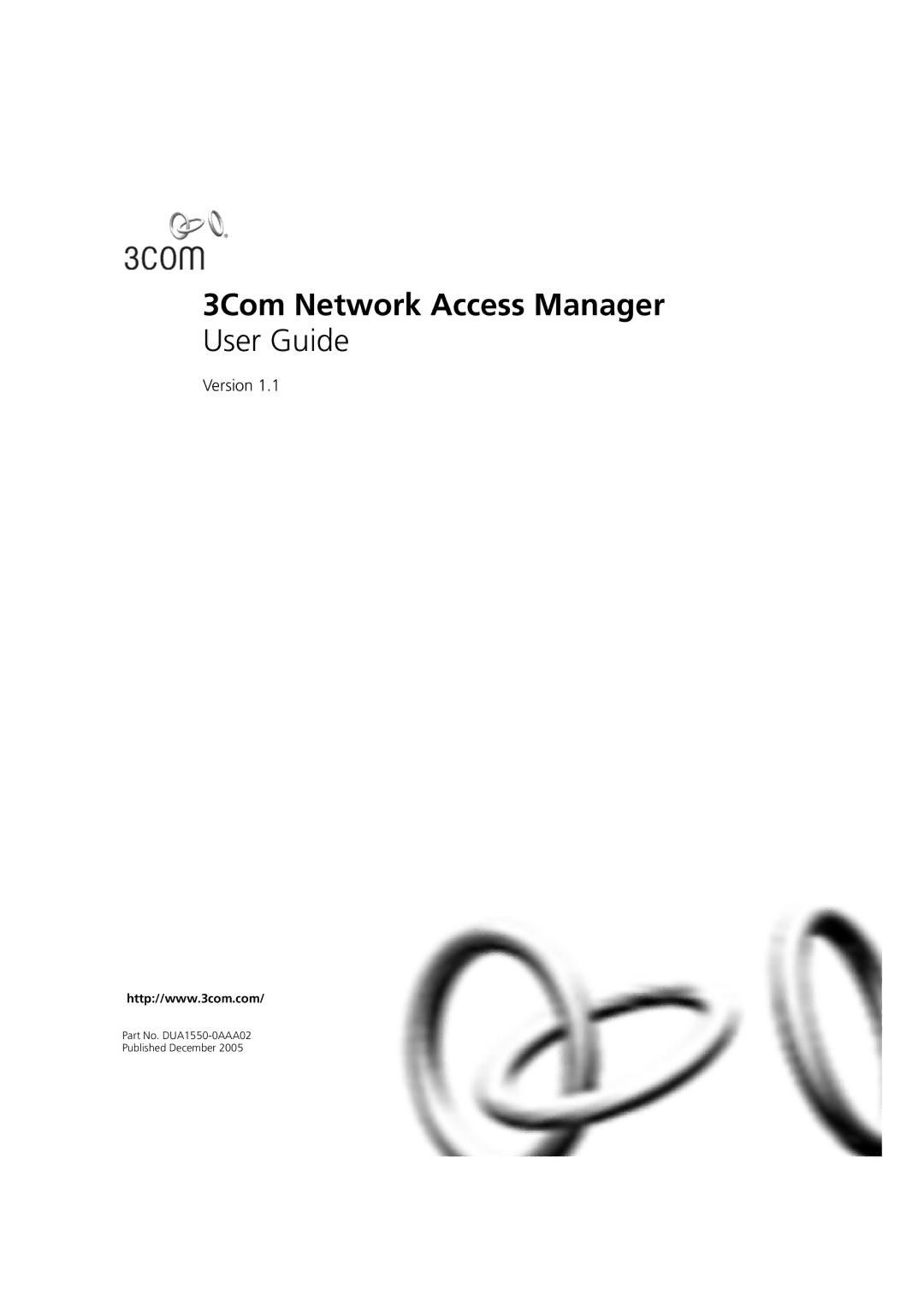 3Com DUA1550-0AAA02 manual 3Com Network Access Manager 