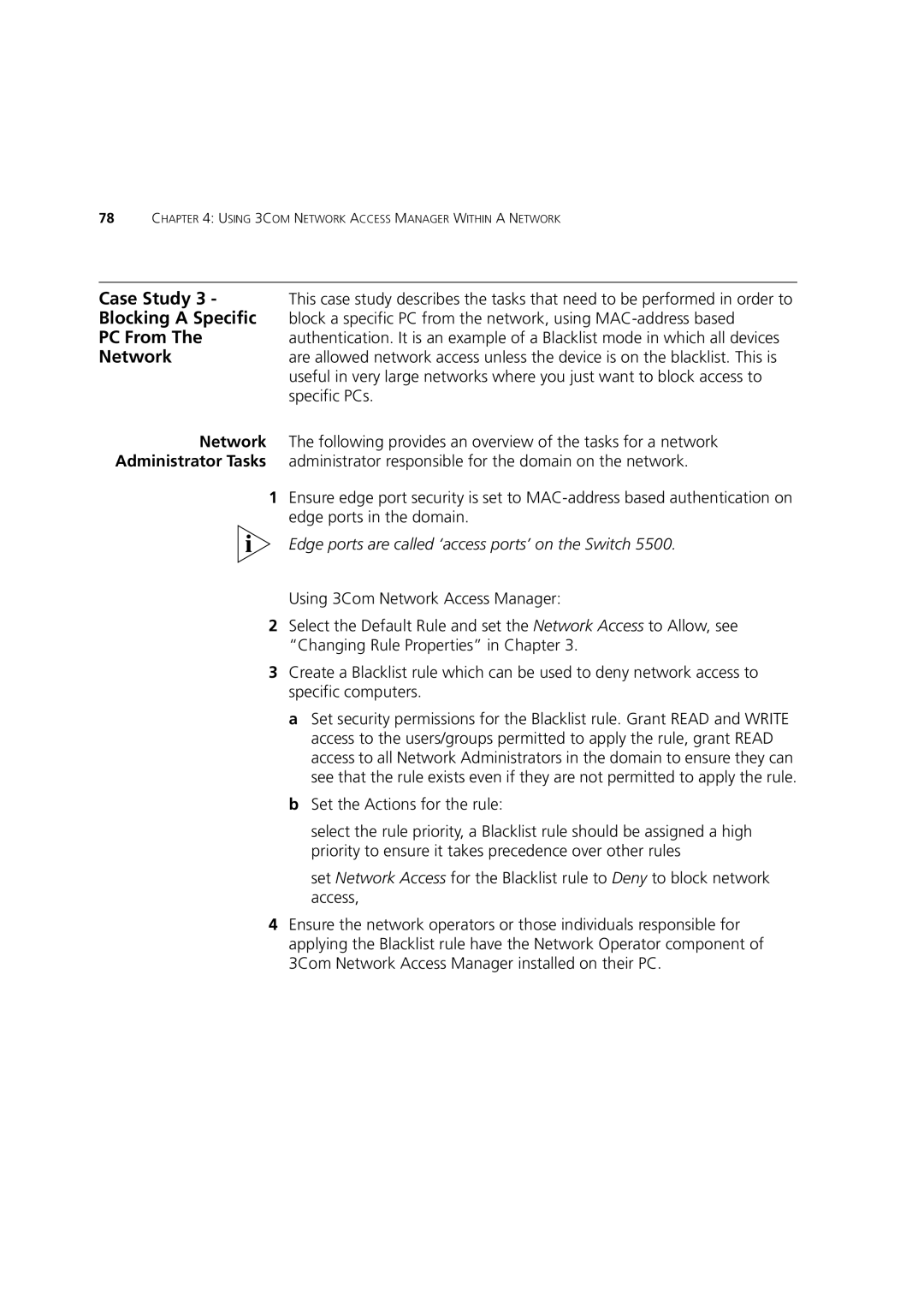 3Com DUA1550-0AAA02 manual Blocking a Specific, PC From, Network 