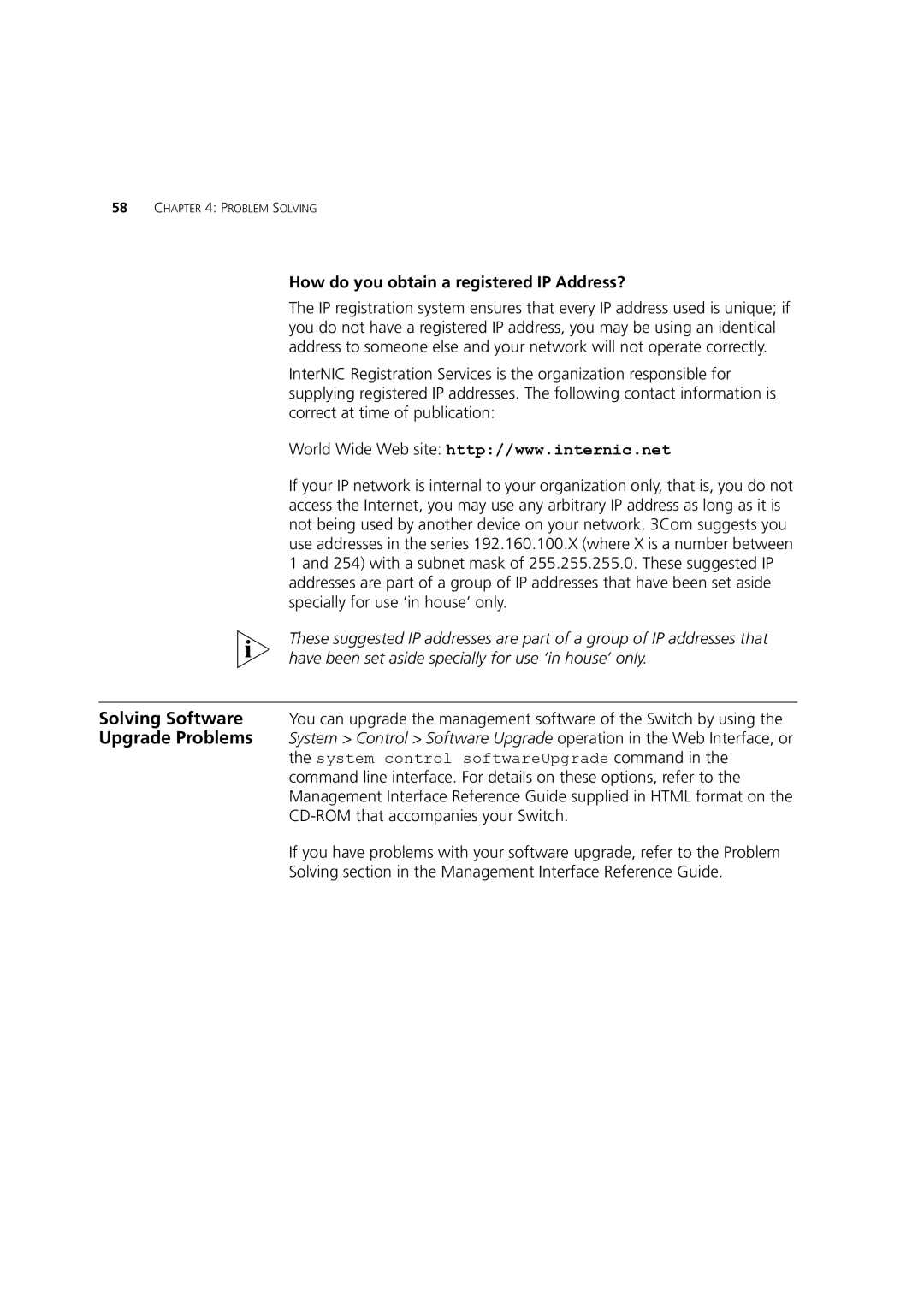 3Com DUA1770-0AAA04 manual How do you obtain a registered IP Address? 