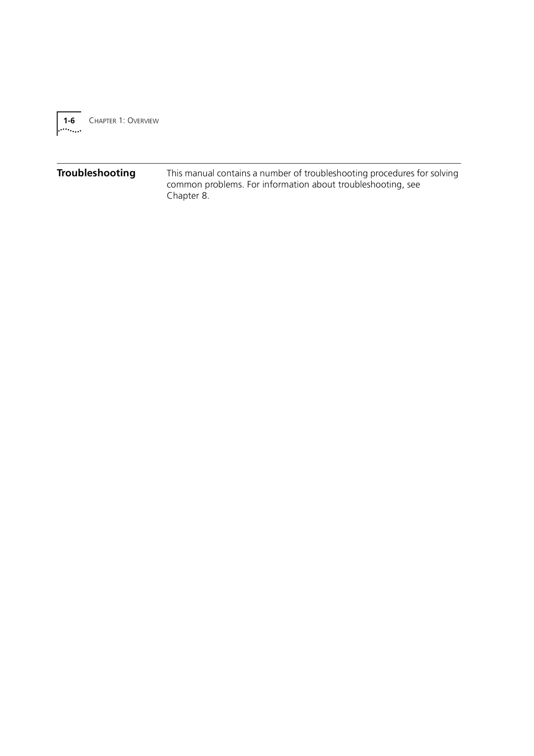 3Com DUA3700-0BAA04 manual Troubleshooting, Common problems. For information about troubleshooting, see, Chapter 