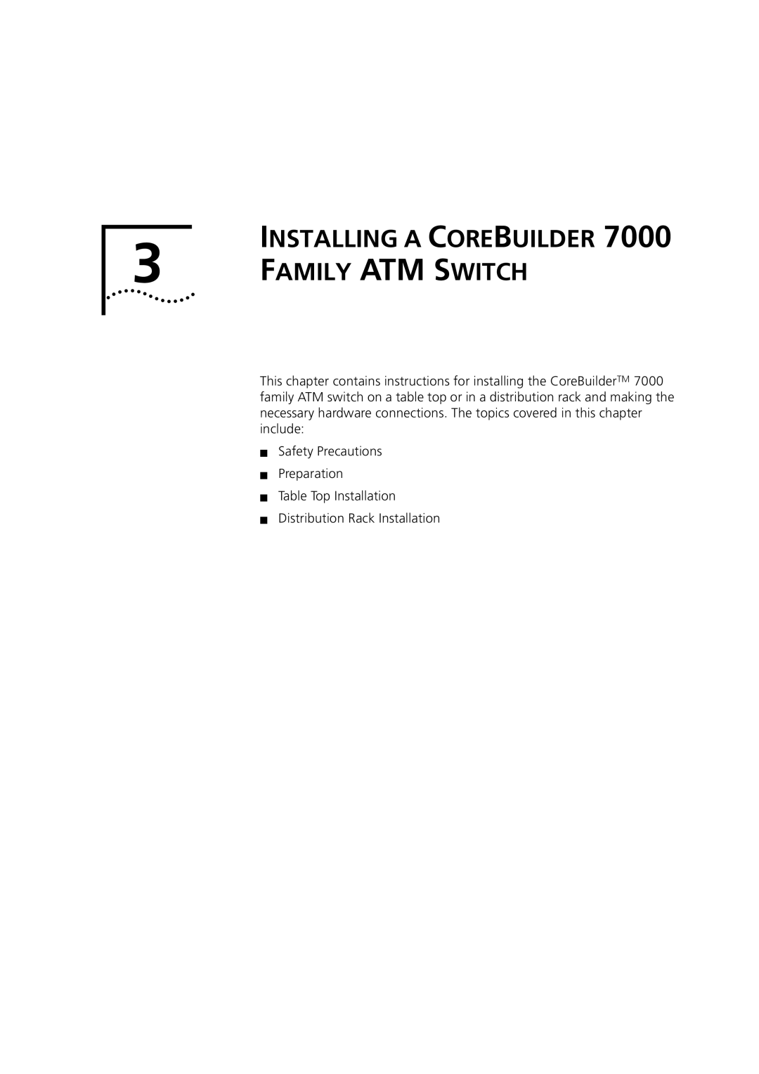 3Com DUA3700-0BAA04 manual Family ATM Switch 