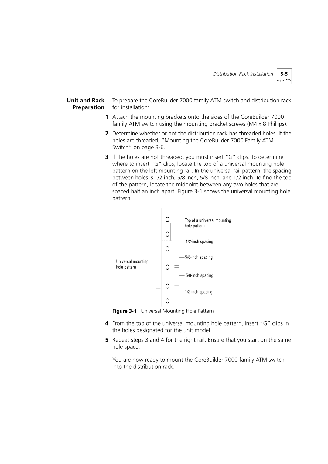 3Com DUA3700-0BAA04 manual Preparation For installation, 1Universal Mounting Hole Pattern 