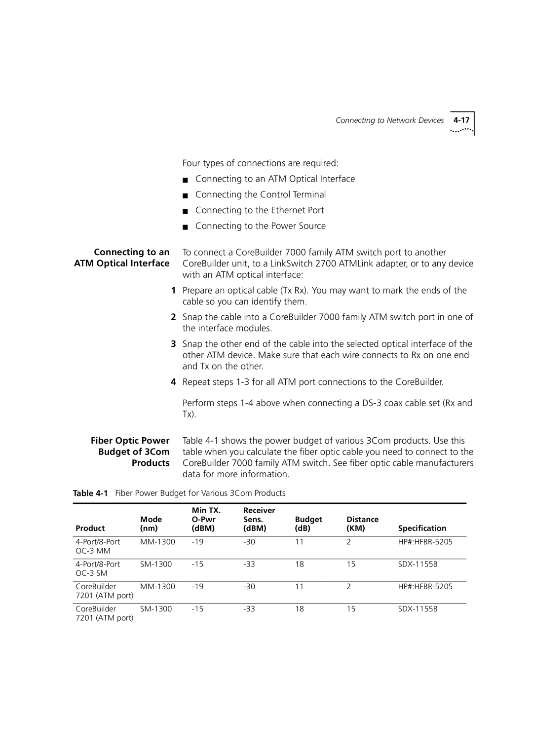 3Com DUA3700-0BAA04 manual Connecting to Network Devices 