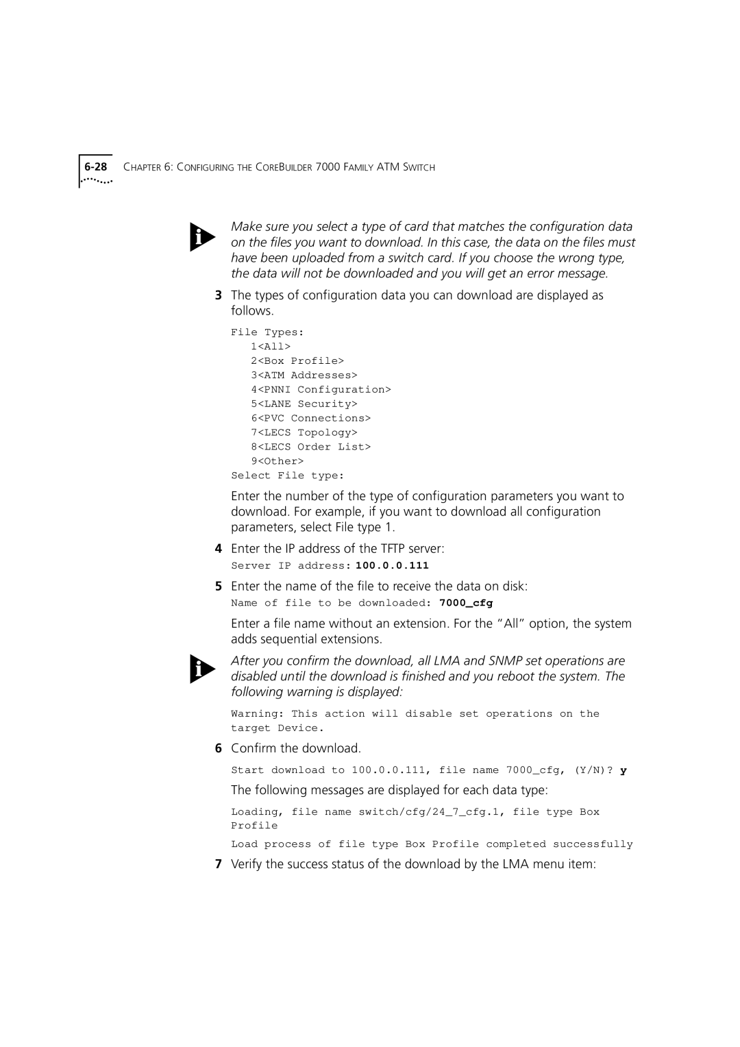 3Com DUA3700-0BAA04 manual Confirm the download 