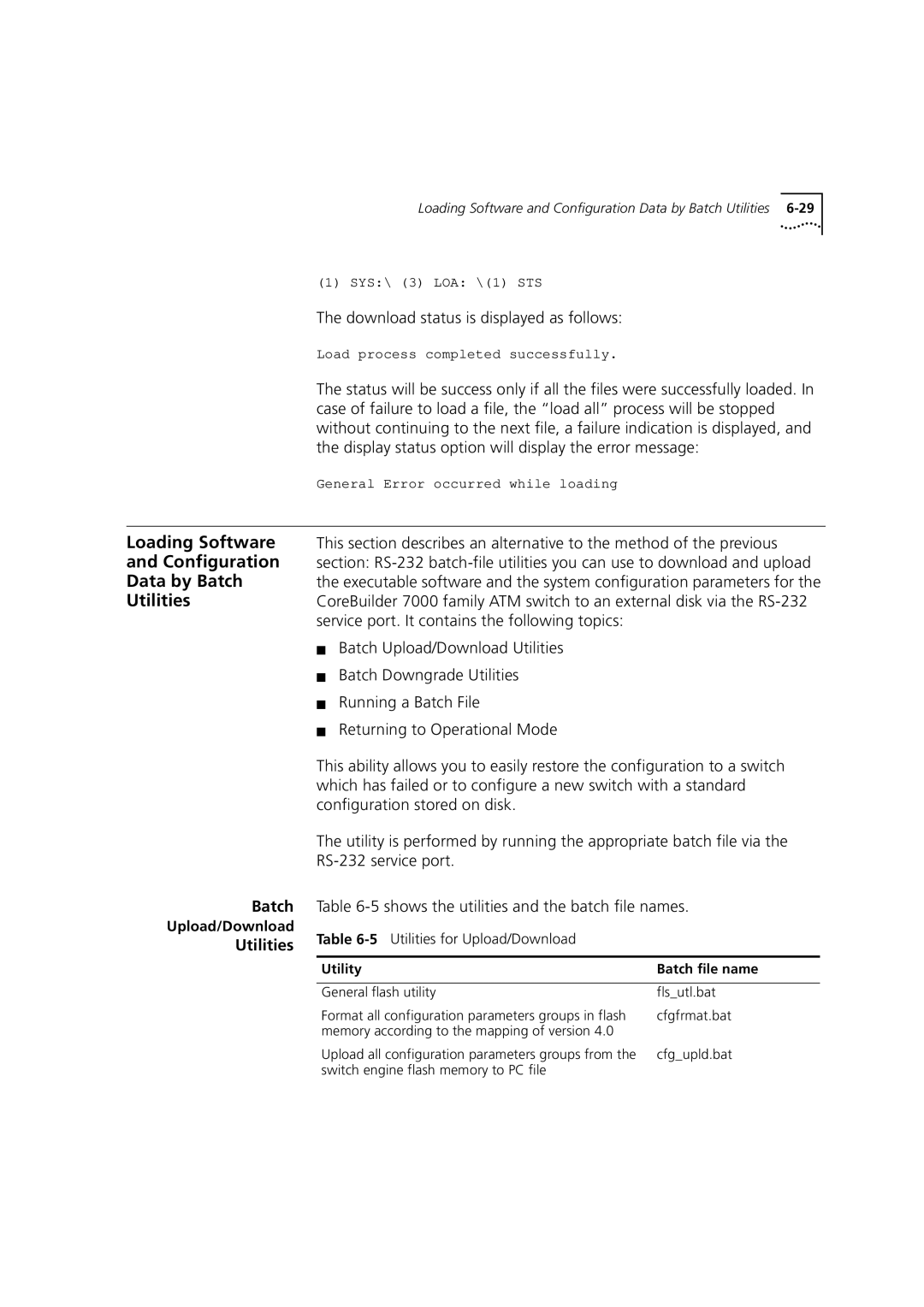 3Com DUA3700-0BAA04 manual Loading Software, Data by Batch, Utilities 