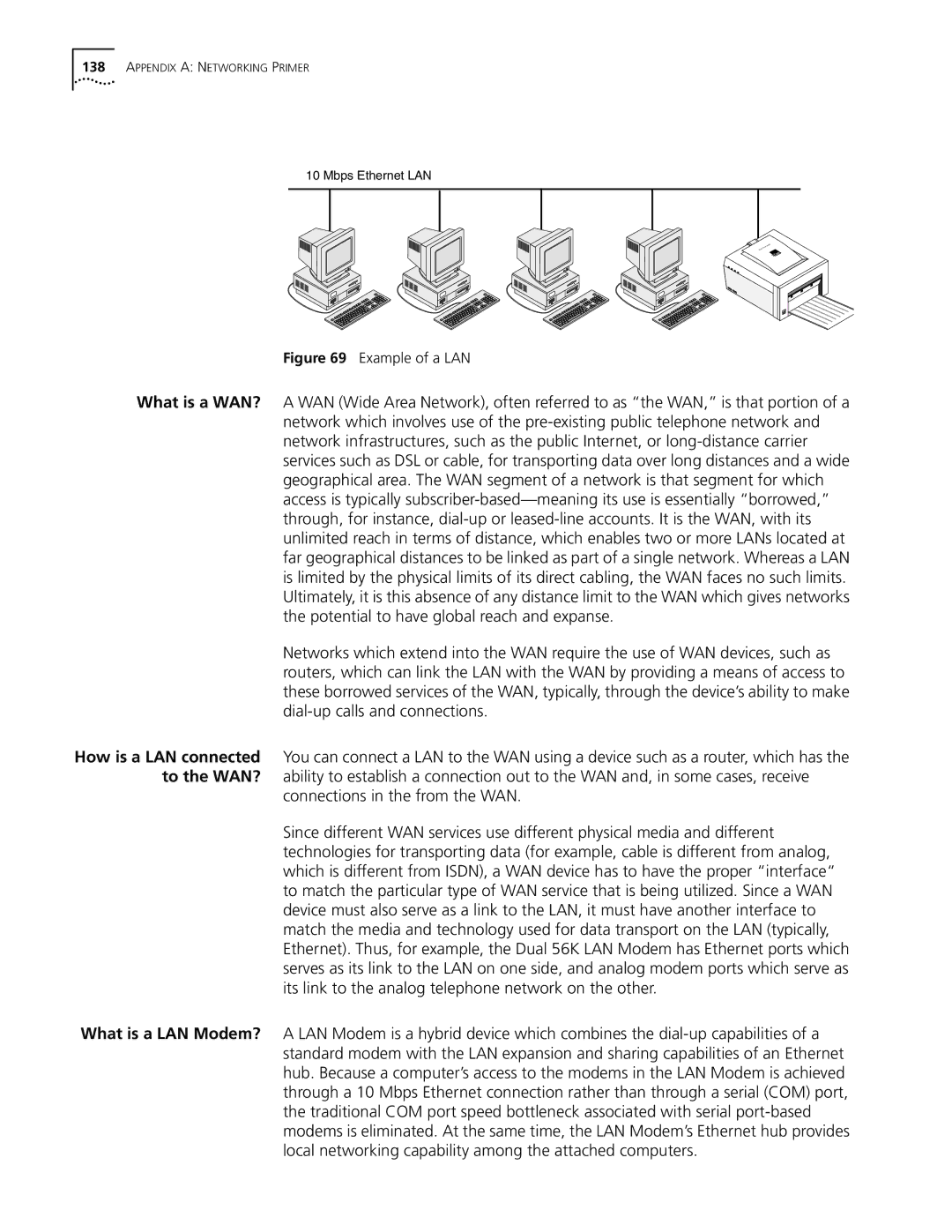 3Com Dual 56K manual What is a WAN?, What is a LAN Modem? 