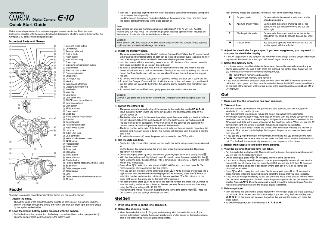 3Com E-10 quick start Ready, Get Set 