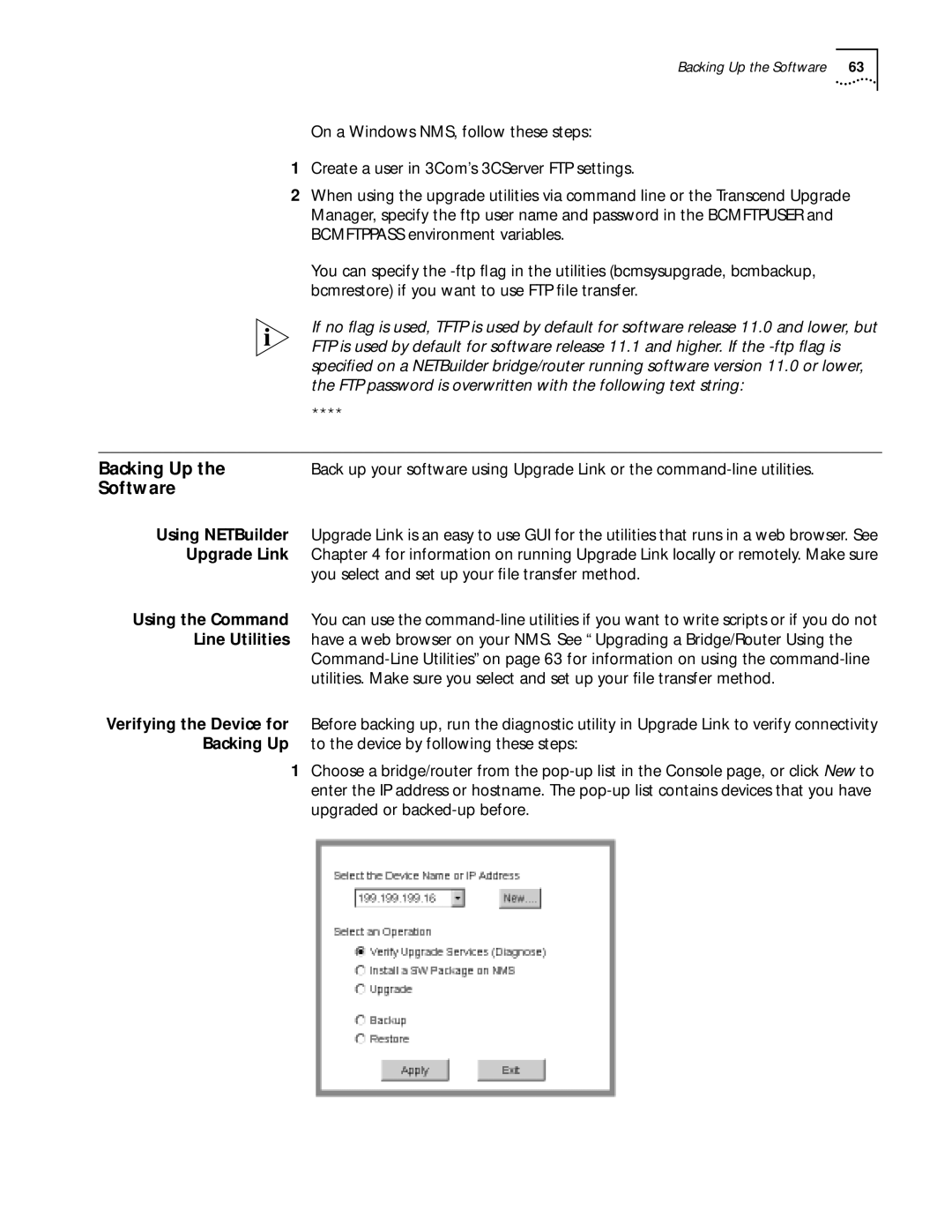 3Com ENTERPRISE OS 11.3 manual Software, You select and set up your ﬁle transfer method 