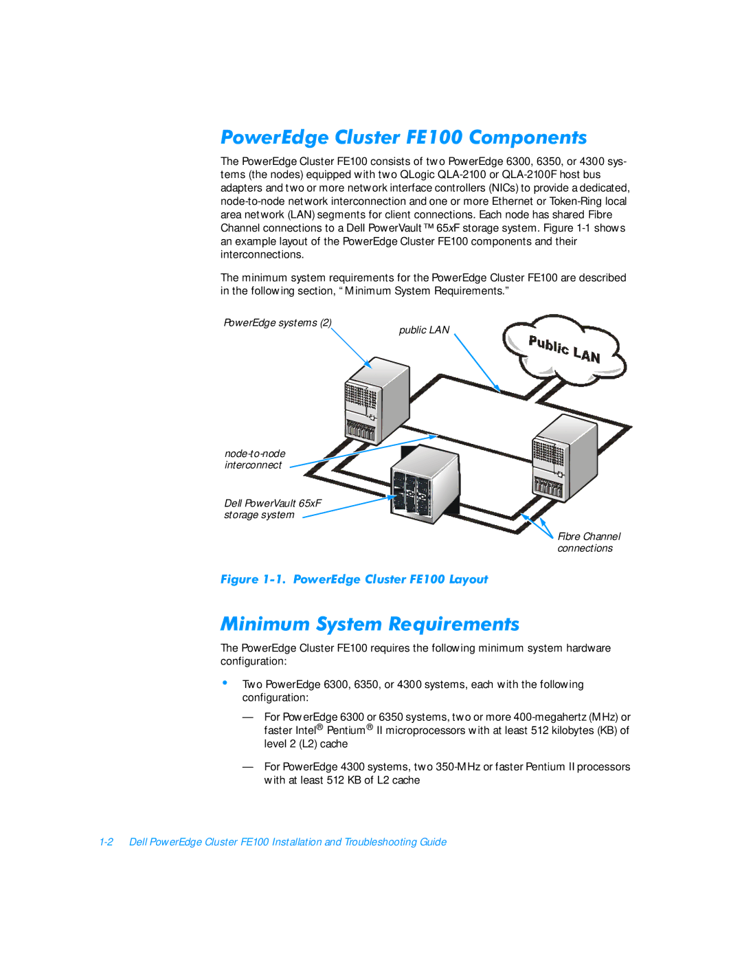 3Com FE100 manual 3RZHUGJH&OXVWHU&RPSRQHQWV, 0LQLPXP6\VWHP5HTXLUHPHQWV 