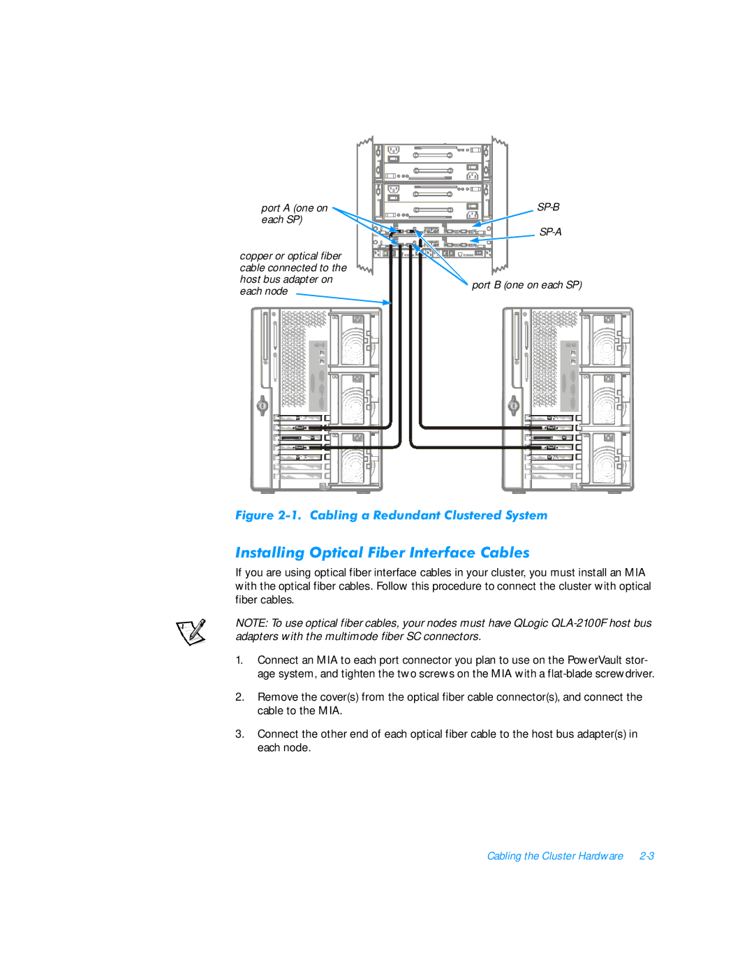 3Com FE100 manual QVWDOOLQJ2SWLFDOLEHU,QWHUIDFH&DEOHV 