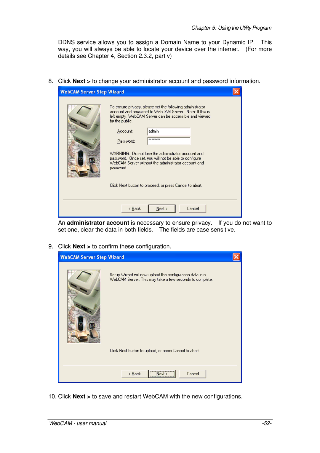 3Com iCV-08, iCV-01a, iCV-03a user manual Using the Utility Program 