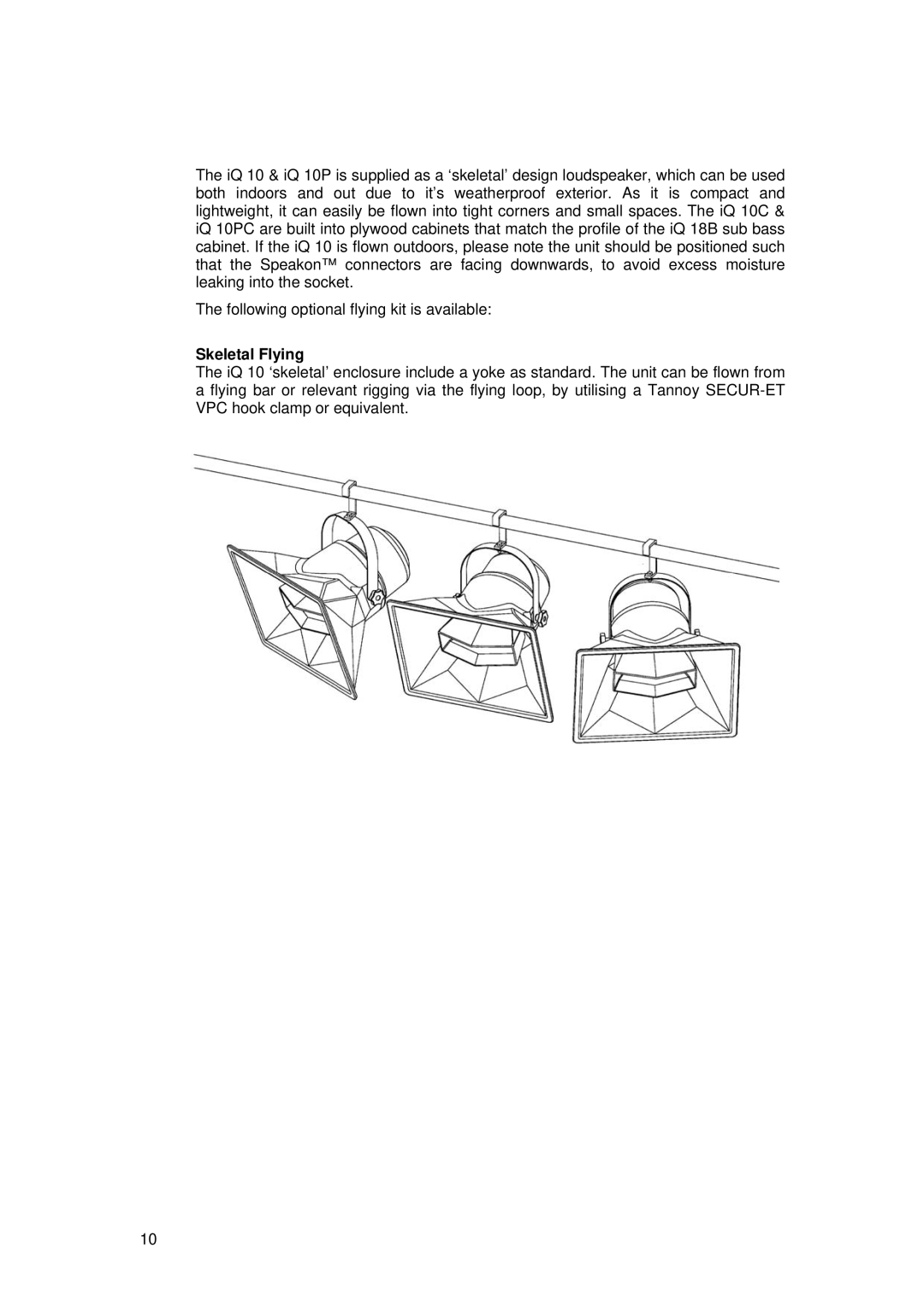 3Com iQ 10C, iQ 10PC user manual Skeletal Flying 