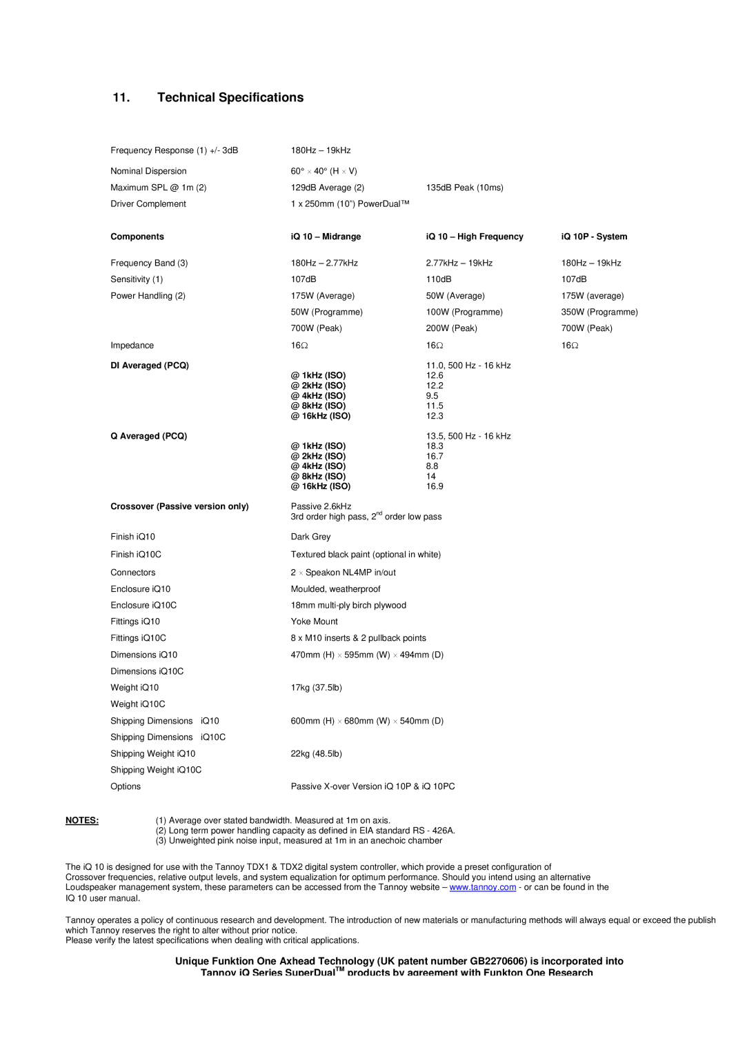 3Com iQ 10C, iQ 10PC user manual Components IQ 10 Midrange IQ 10 High Frequency IQ 10P System 