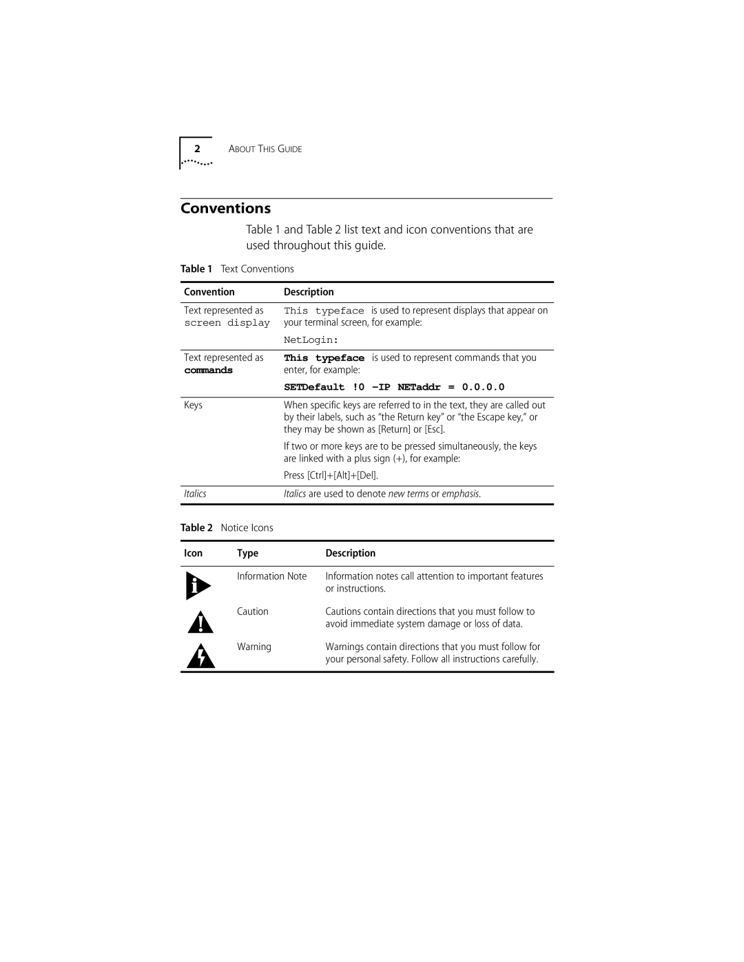 3Com ISDN Modem manual Conventions 