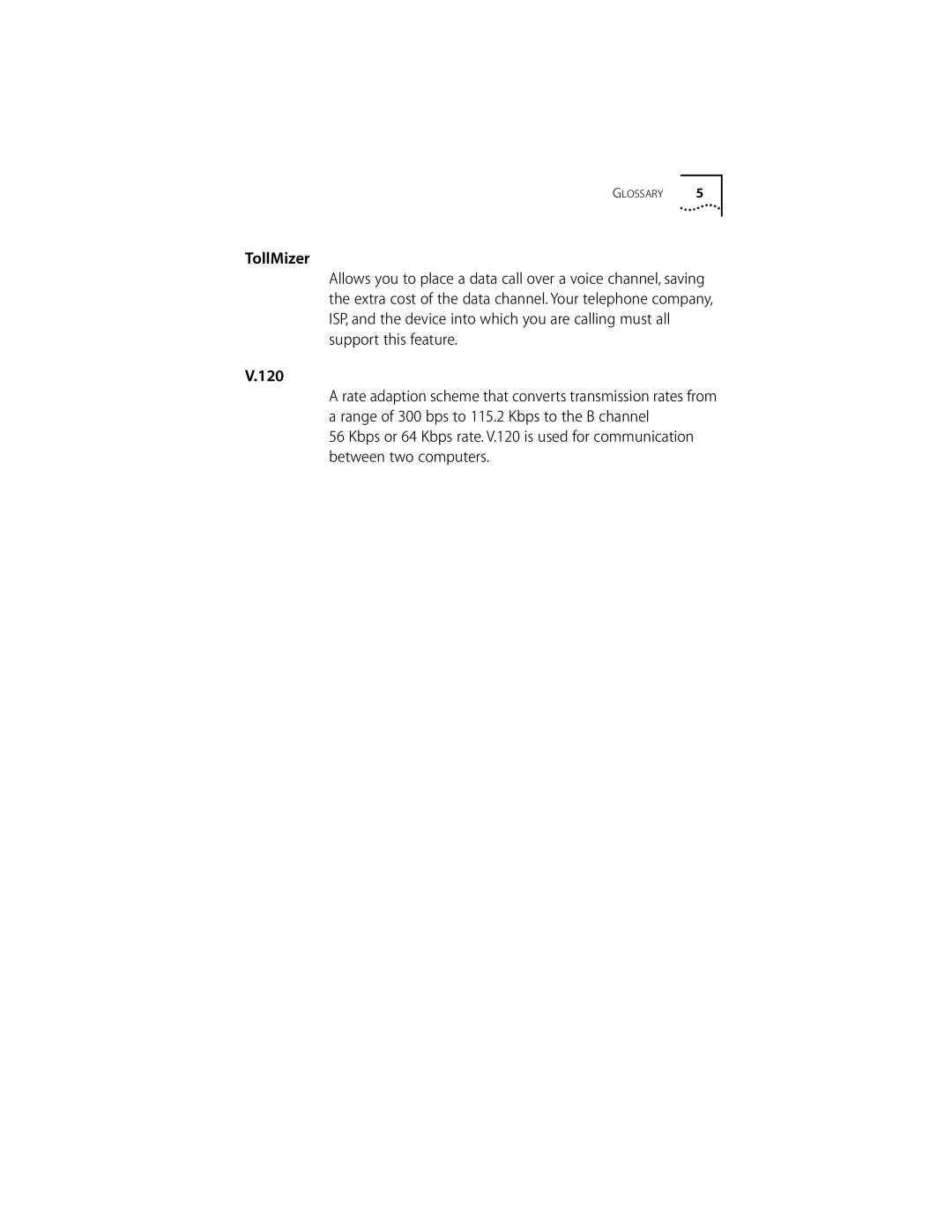 3Com ISDN Modem manual Glossary 