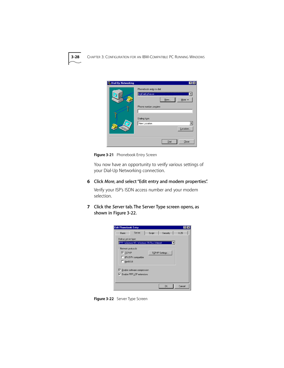 3Com ISDN Modem manual Phonebook Entry Screen 