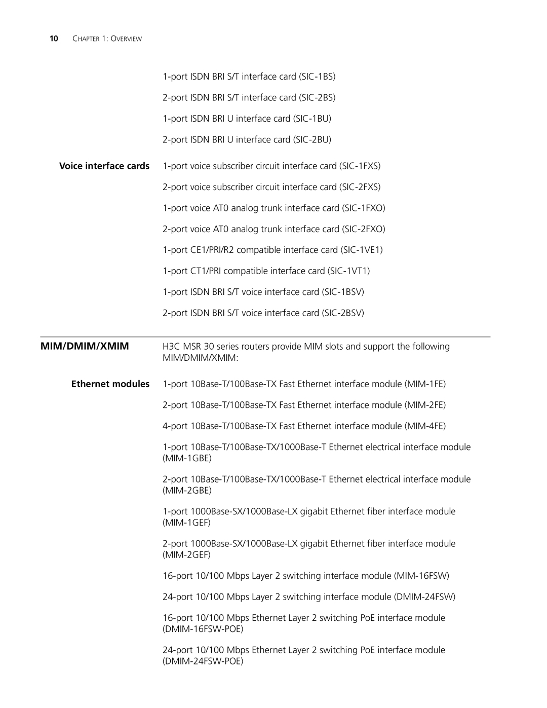 3Com MSR 20, MSR 30, MSR 50 manual Overview 