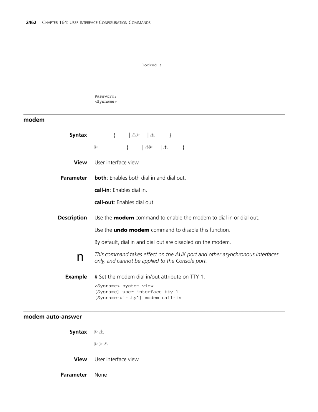 3Com MSR 30, MSR 50 manual Only, and cannot be applied to the Console port 