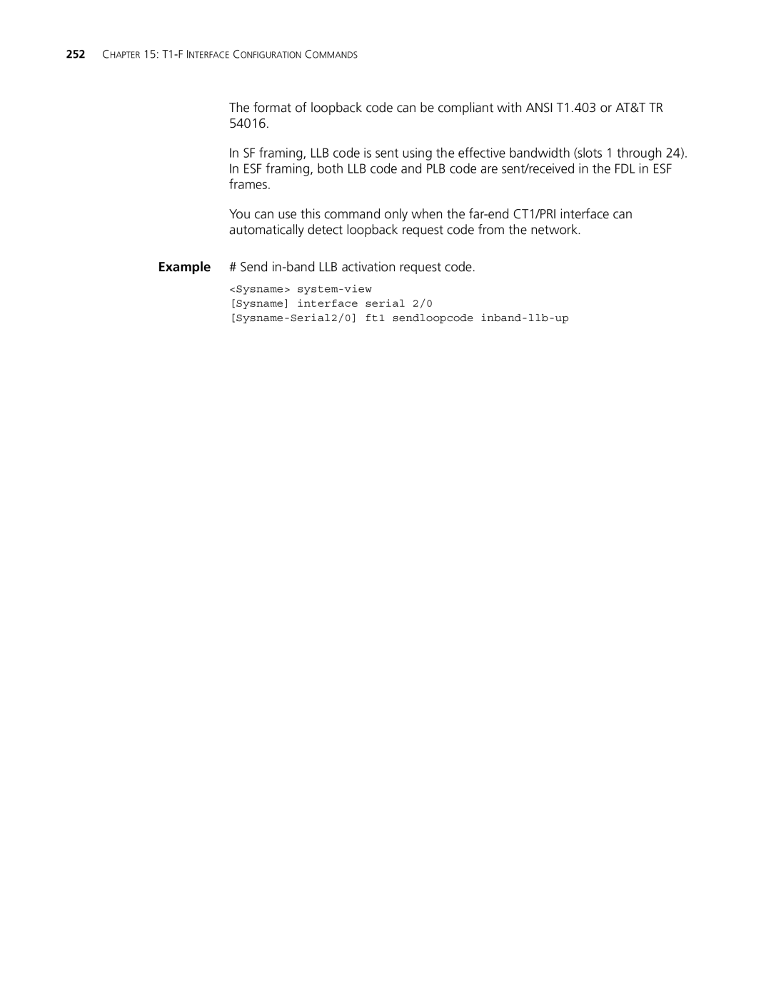 3Com MSR 30, MSR 50 manual T1-F Interface Configuration Commands 