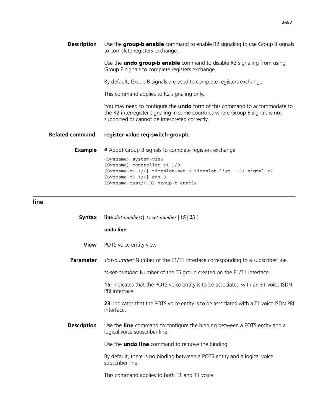 3Com MSR 50, MSR 30 manual Related command register-valuereq-switch-groupb, 2657 