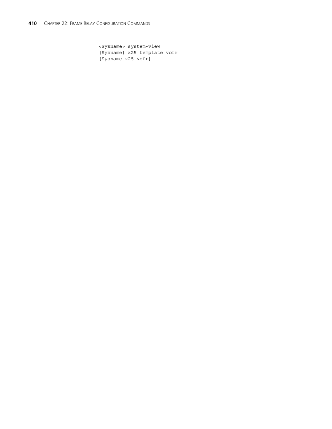 3Com MSR 30, MSR 50 manual Frame Relay Configuration Commands 