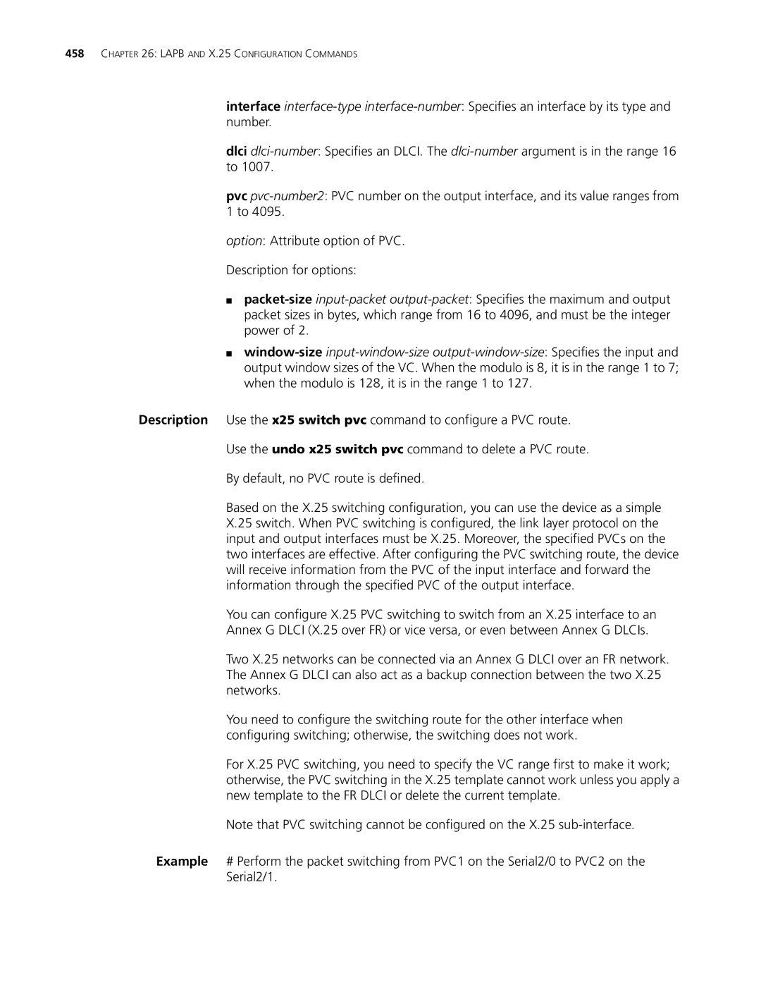 3Com MSR 30, MSR 50 manual Lapb and X.25 Configuration Commands 