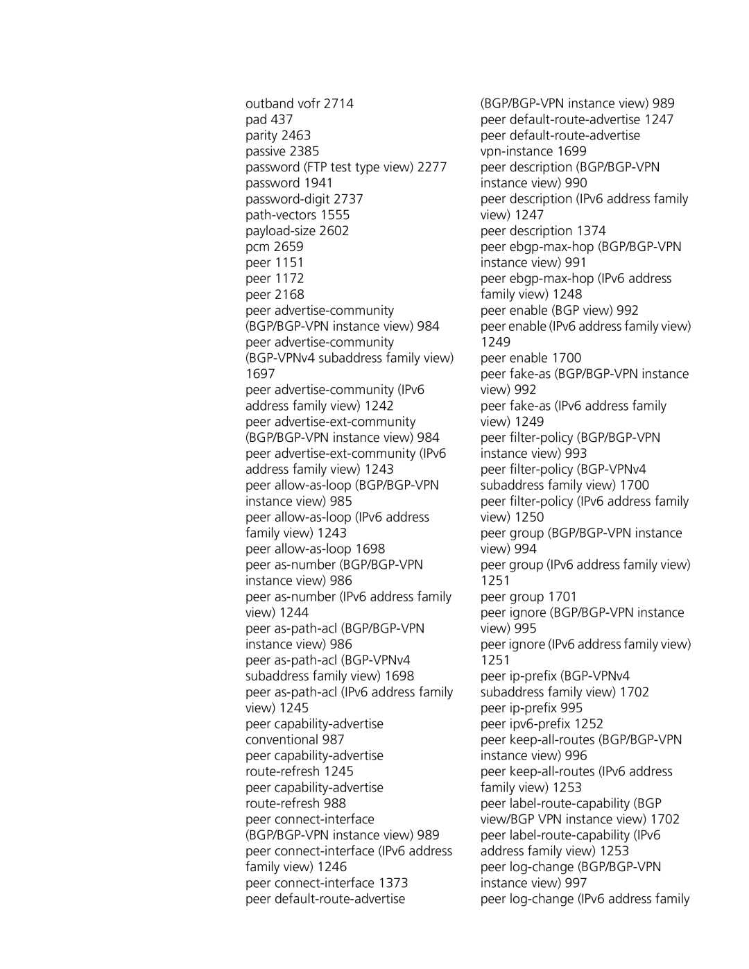 3Com MSR 50, MSR 30 manual Peer ebgp-max-hopBGP/BGP-VPN instance view, Peer keep-all-routesBGP/BGP-VPN instance view 