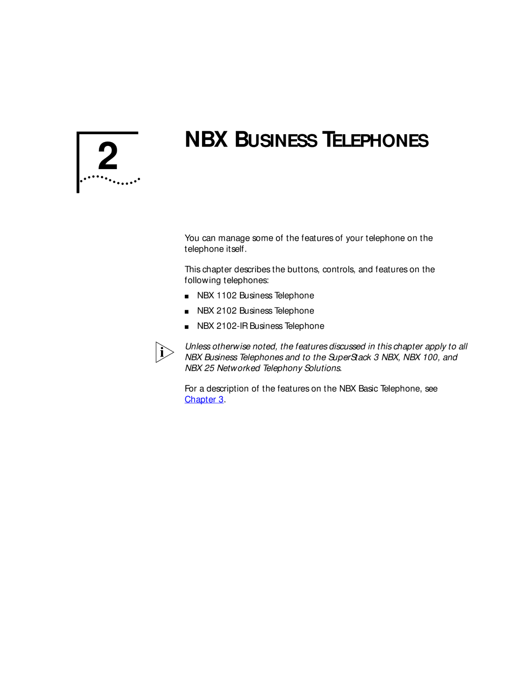 3Com NBX 1102, NBX 1105, NBX 2102, NBX 2101 manual NBX Business Telephones 